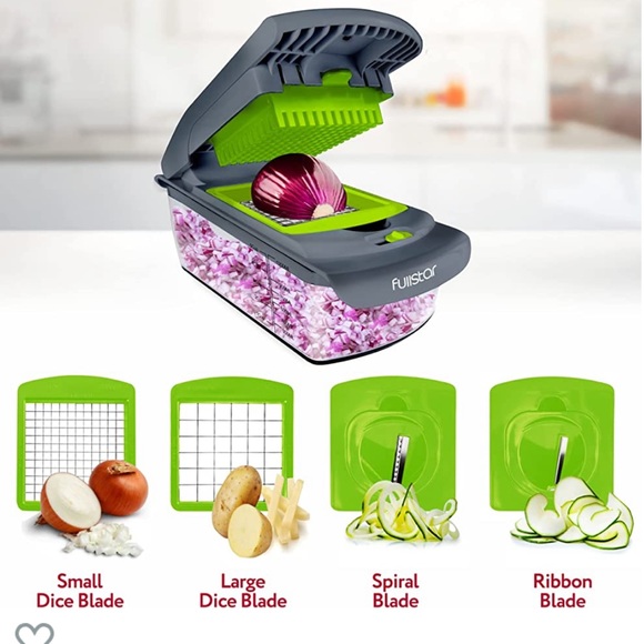 New Vegetable Chopper,Spiralizer Slicer Chopper with Container, Pro Food Chopper - Picture 8 of 16